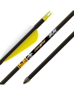 Gold Tip Arrow Lightning Youth - 2.5" Vane Tec Glued-in Pnt 3pk