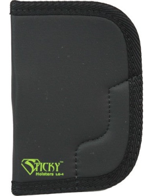 Sticky Holsters Large Revolver - Up To 3" Barrel Rh-lh Black