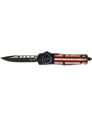 Templar Knife Large Otf Betsy - Ross Flag 3.5" Black Drop Pnt