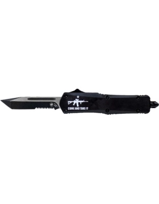 Templar Knife Large Otf Come - And Take It Ar 3.5" Silver Bld