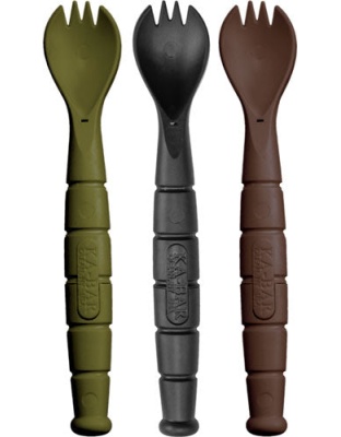 Ka-bar Mil-spec Spork-knife - 3 Pack Od Green-black-brown