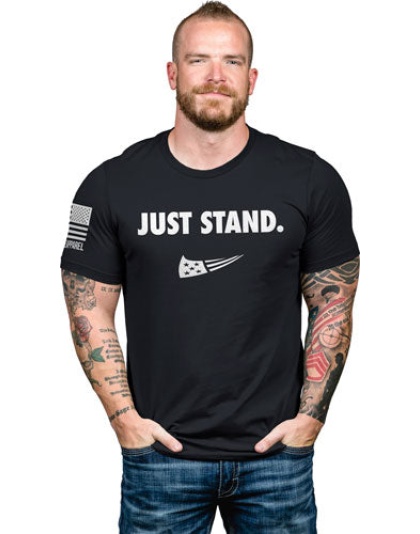 Nine Line Apparel Just Stand - Men's T-shirt Black Medium