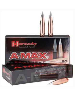 Hornady Bullets .50 Cal .510 - 750gr A-max For .50bmg 20ct