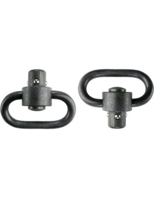 Grovtec Hd Push Button Swivels - Black 1 1-4" 2-pack