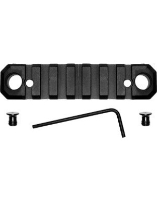 Grovtec Rail Push Button Base - Keymod 3.1" 5 Slot Alum Black