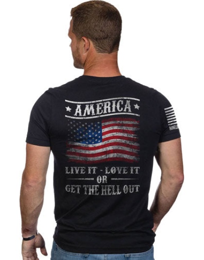 Nine Line Apparel Get The Hell - Out Men's T-shirt Black 3xl
