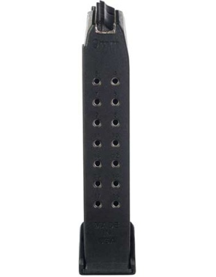Pro Mag Magazine Glock 17-19- - 26 9mm 18-rds. Black Polymer