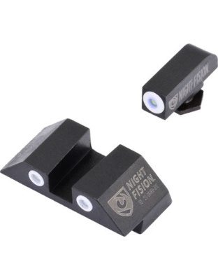 Night Fision Tritium White Dot - Square Rear Glock 20-41 Set