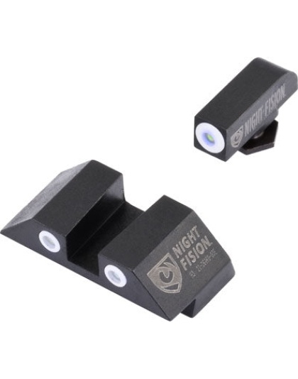 Night Fision Tritium White Dot - Square Rear Glock 42-43 St Set