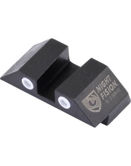 Night Fision Tritium White Dot - Square Rear Glock 42-43 St Set