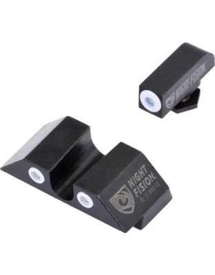 Night Fision Tritium White Dot - "u" Rear Glock 20-41 Sgt Set