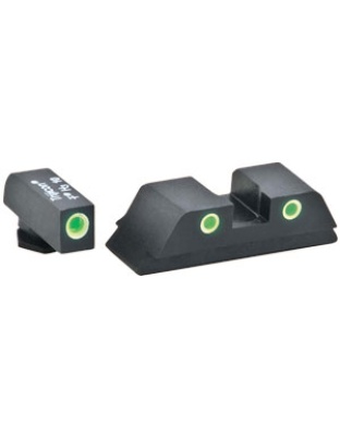 Ameriglo Tritium Classic Set - Green-green Glock 42-43