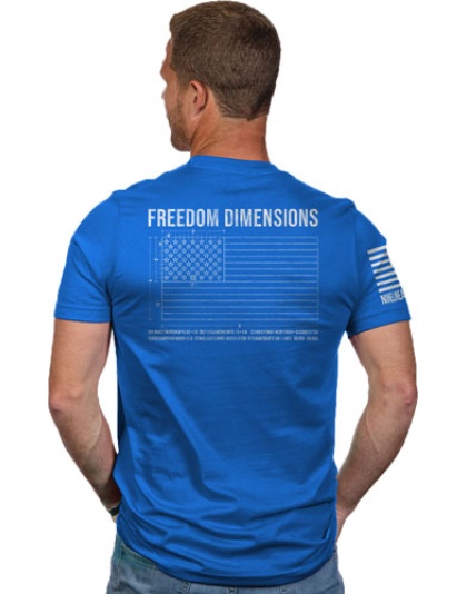 Nine Line Apparel Freedom Dims - Men's T-shirt Royal Medium