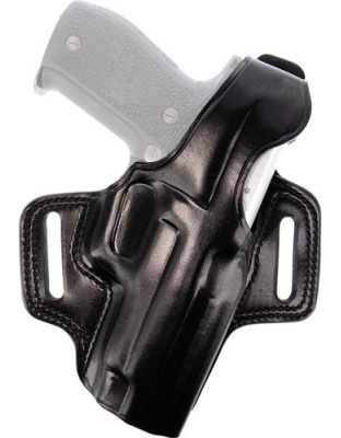 Galco Fletch High Ride Belt - Holster Rh Leather 1911 5" Blk