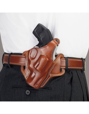 Galco Fletch High Ride Belt - Holstr Rh Lther J Fr 2 1-8" Tn