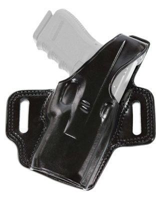 Galco Fletch High Ride Belt - Holster Rh Leather L Frm 4" B