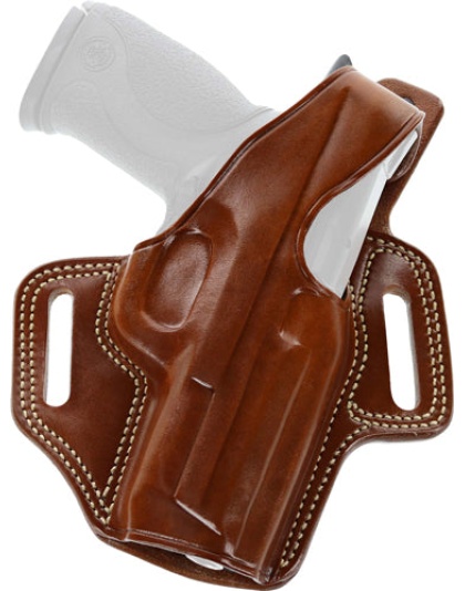 Galco Fletch High Ride Belt - Holster Rh Leather L Frm 4" Tn