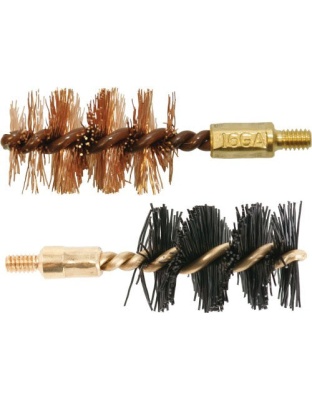 Otis Bore Brush .16 Ga 2-pack - 1-nylon 1-bronze 8-32mm Thread