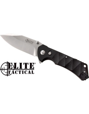 Mc Elite Tactical Parallax - 3.5" Drop Pnt Folder Ss-black