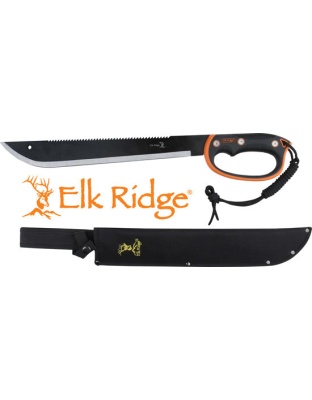 Mc Elk Ridge Machete 21.5" - Blade W-sheath D-handle Blk-ss