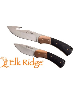 Mc Elk Ridge Pursuit 3.75" Gut - Hook-drp Pnt Combo W-sheath