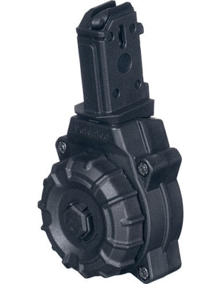 Pro Mag Magazine Cz Scorpion - 9mm 30-round Drum Black Poly