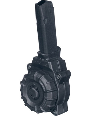 Pro Mag Magazine Glock 48-43x - 9mm 30-round Drum Black Poly