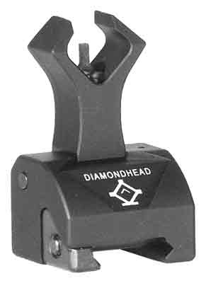 Diamondhead Front Combat Sight - Gas Block Flip-up Style Black