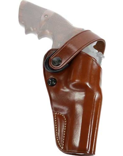 Galco Dao Belt Holster Rh - Leather S&w L Fr 686 6" Tan