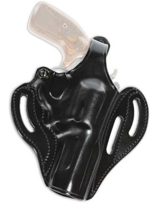 Galco Cop 3 Slot Belt Holster - Rh Lther S&w J Fr 640 21-8" Bl