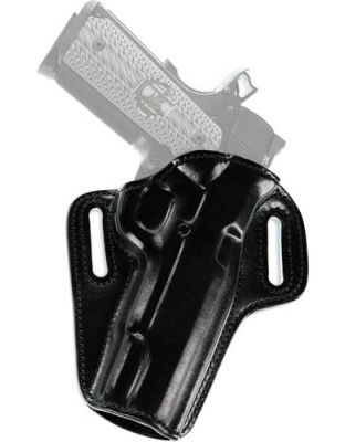 Galco Concealable Belt Hlstr - Rh Leather 1911 5" Black