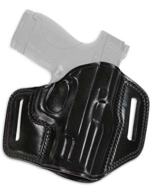 Galco Combat Master Belt Hlstr - Rh Leather 1911 4 1-4" Black