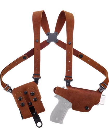 Galco Classic Lite 2 Shldr Hol - Rh Leather Glk 17-19-32 Naturl