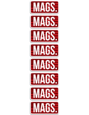 Mtm Ammo Caliber Labels Mags - 8-pack