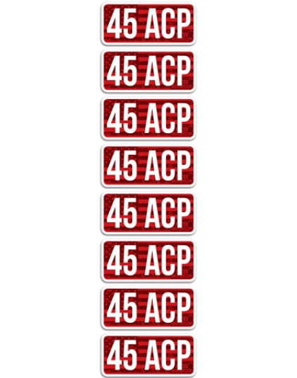 Mtm Ammo Caliber Labels .45acp - 8-pack