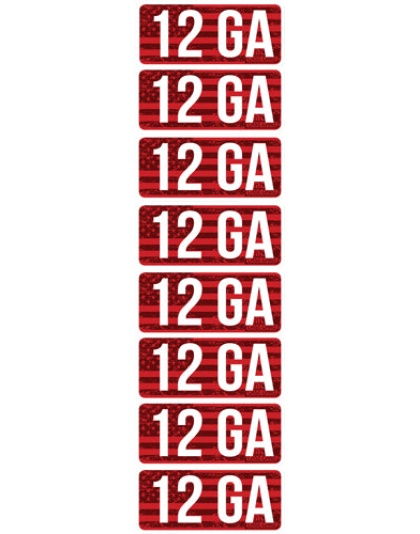 Mtm Ammo Caliber Labels 12ga - 8-pack