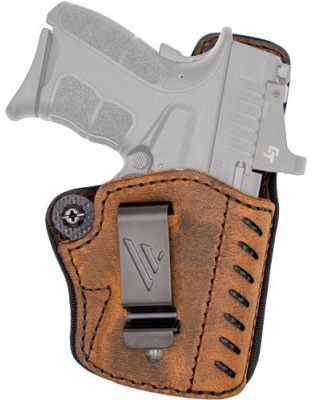 Versacarry Comfort Holster Iwb - Kydex Lthr Rh Comp-ful Sz1 Brn
