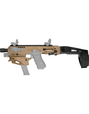 Caa Mck Micro Conversion Kit - Glock 9-40 W-brace Tan-fde
