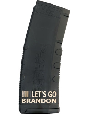 Black Rain Magazine 5.56x45 - 30rd Black Lets Go Brandon