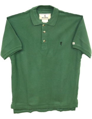 Bg Jr. Short Sleeve Buck Mark - Polo Jr. Small Forest Green<