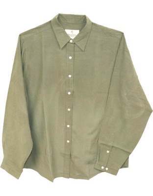 Bg Women's Lg Sleeve Microfibr - Shirt Large Spruce Green<