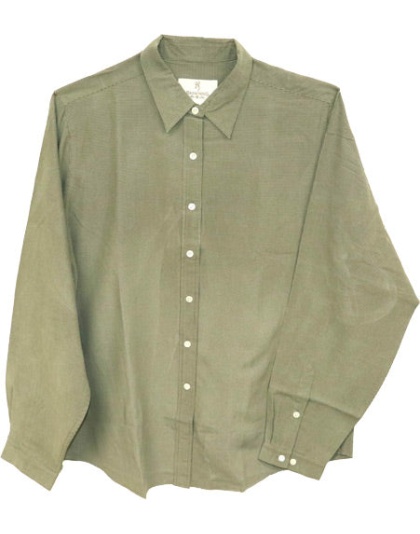 Bg Women's Lg Sleeve Microfibr - Shirt Large Spruce Green<