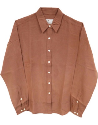 Bg Women's Lg Sleeve Microfibr - Shirt X-large Terra Cotta<