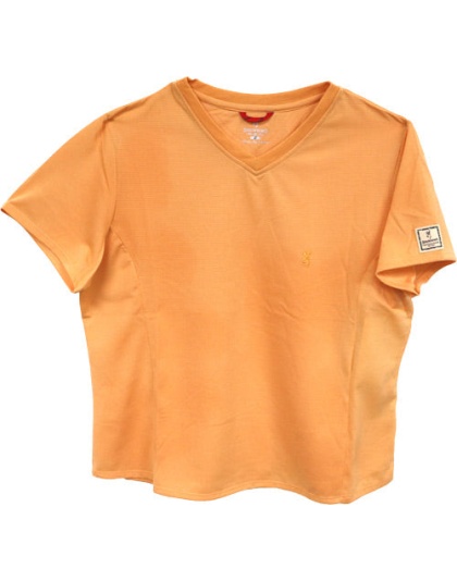 Bg Women's Ss V-neck Perfrmnce - T-shirt Large Melon<