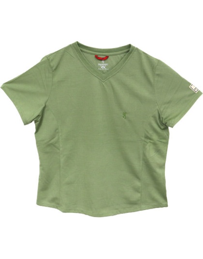 Bg Women's Ss V-neck Perfrmnce - T-shirt X-large Leaf Green<