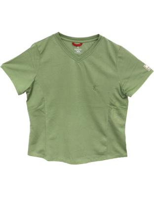 Bg Women's Ss V-neck Perfrmnce - T-shirt Xx-large Leaf Green<