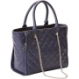 Bulldog Concealed Carry Purse - Quilted Tote Style Navy