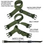 Bino Dock Bino Bag Green - Includes 3 Straps & Safety Crd