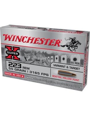 Win Ammo Super-x .223 Rem. - 55gr. Bthp 20-pack