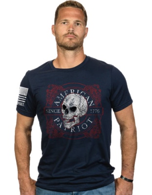 Nine Line Apparel Am Patriot - Men's T-shirt Navy 2x-large